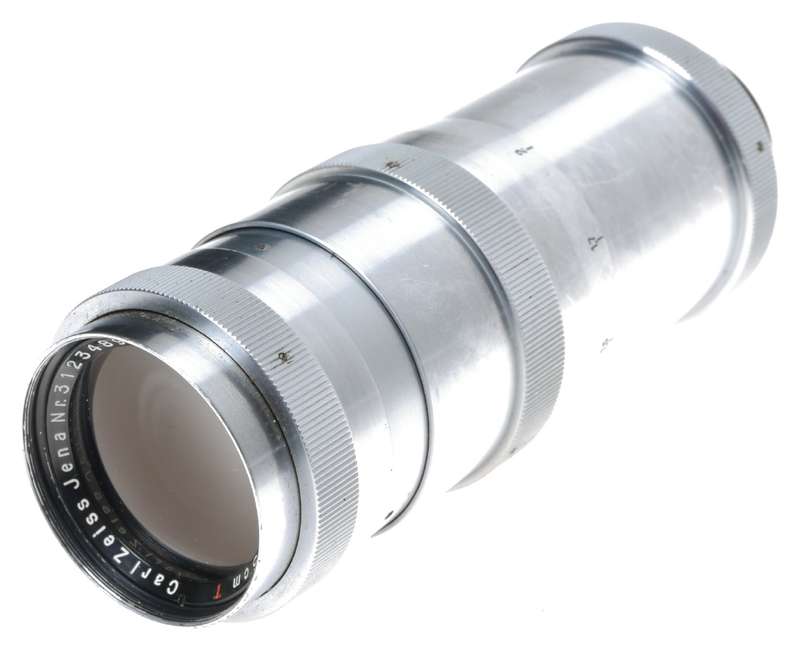 Carl Zeiss Jena Triotar 1:4 f=13.5cm Telephoto Lens Exakta Mount