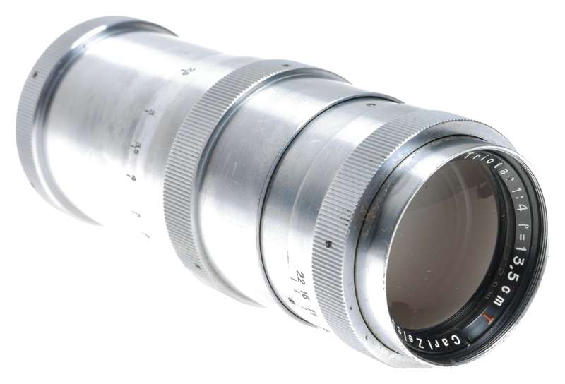 Carl Zeiss Jena Triotar 1:4 f=13.5cm Telephoto Lens Exakta Mount
