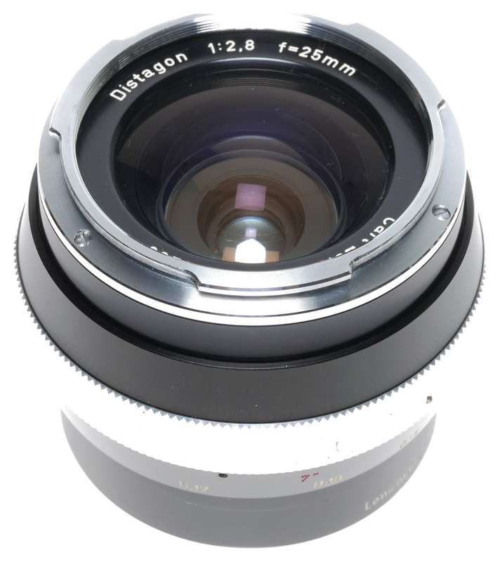 Carl Zeiss Distagon 1:2.8 f=25mm Contarex Camera Lens Hood Filters