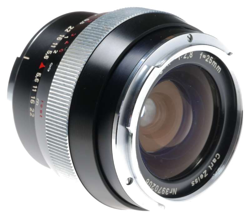 Carl Zeiss Distagon 1:2.8 f=25mm Contarex Camera Lens Hood Filters