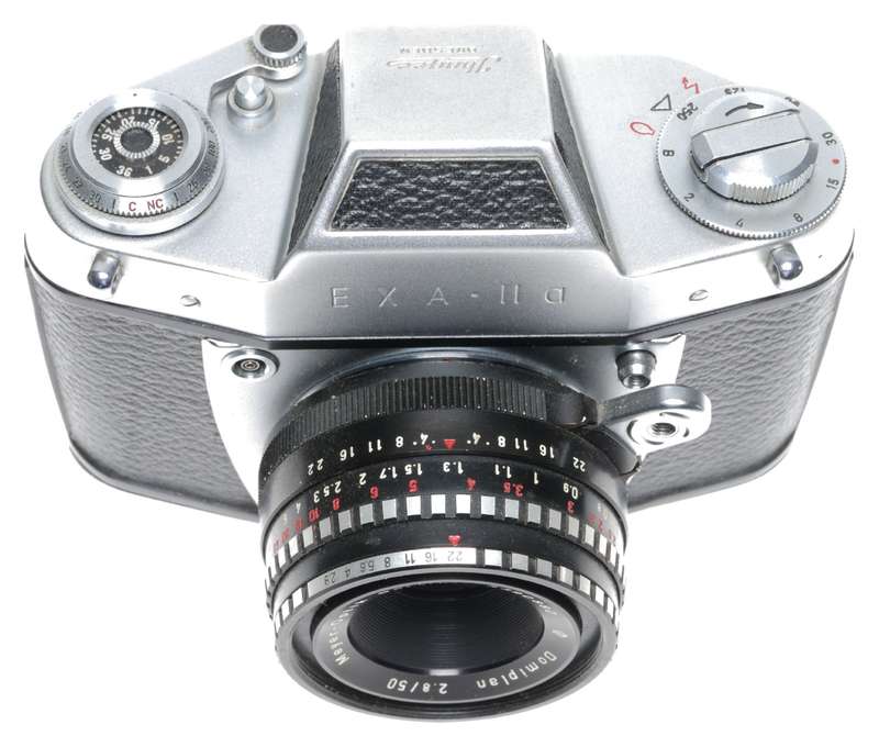 Ihagee EXA-IIa 35mm Film Camera Meyer Optik Domiplan 2.8/50