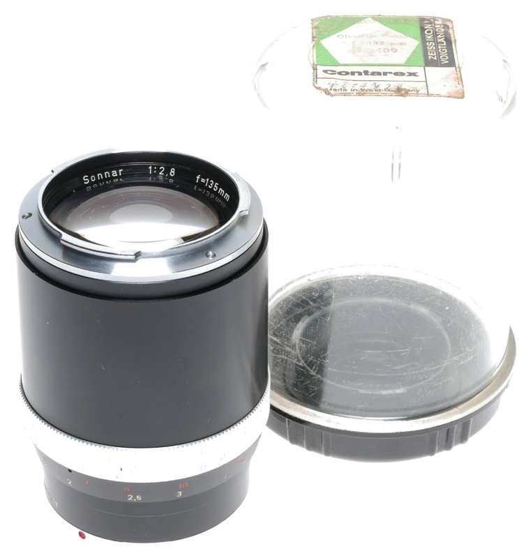 Carl Zeiss Sonnar 1:2.8 f=135mm Contarex Camera Telephoto Lens