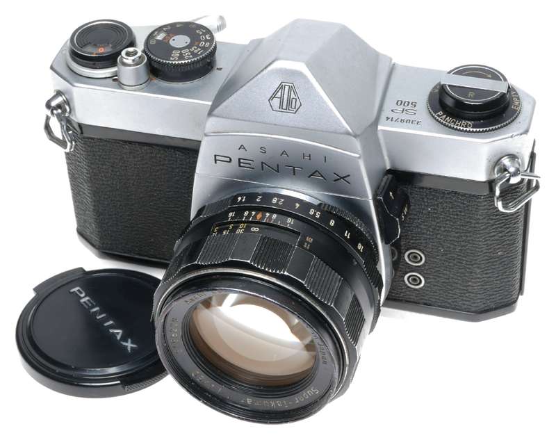 Asahi Pentax SP 500 Spotmatic SLR Film Camera 1.4/50 Super-Takumar Lens