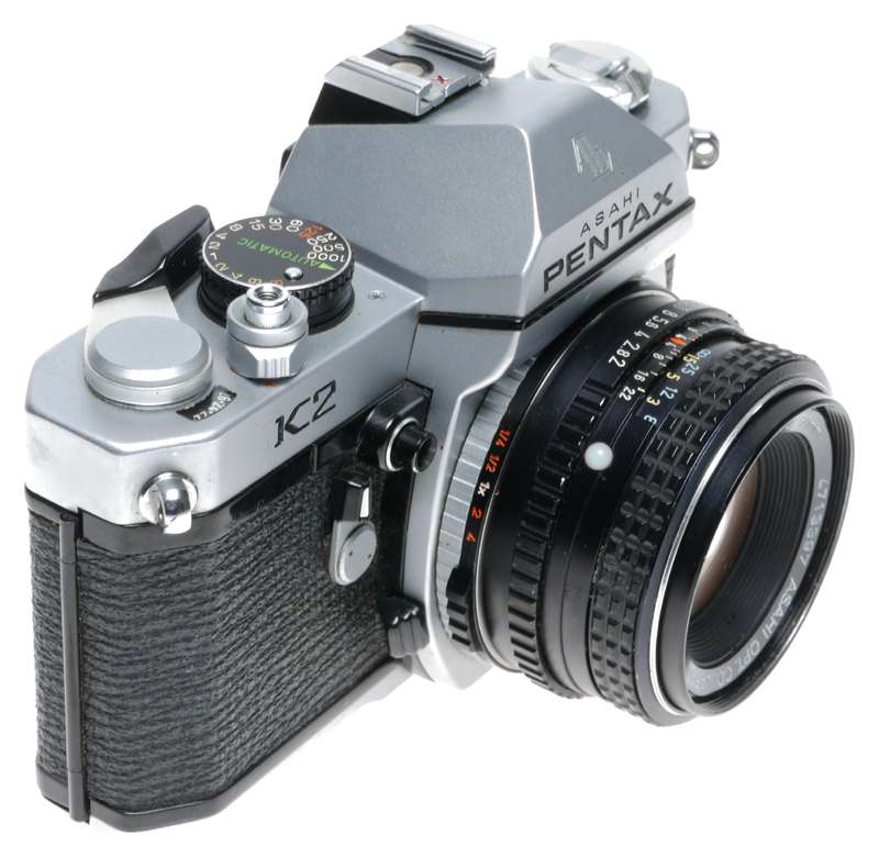 Asahi Pentax K2 35mm SLR Camera SMC Pentax-M Lens 1:2/50mm