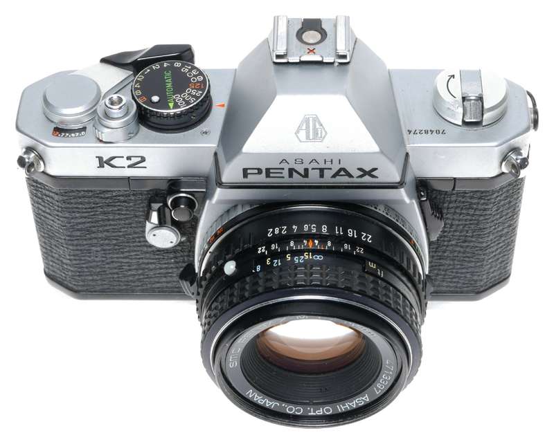 Asahi Pentax K2 35mm SLR Camera SMC Pentax-M Lens 1:2/50mm