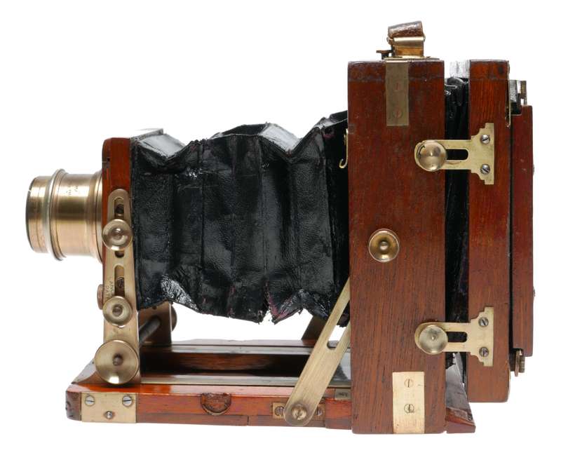 J.Lancaster 1899 BB Instantograph Wood 1/4 Plate Camera Brass Lens