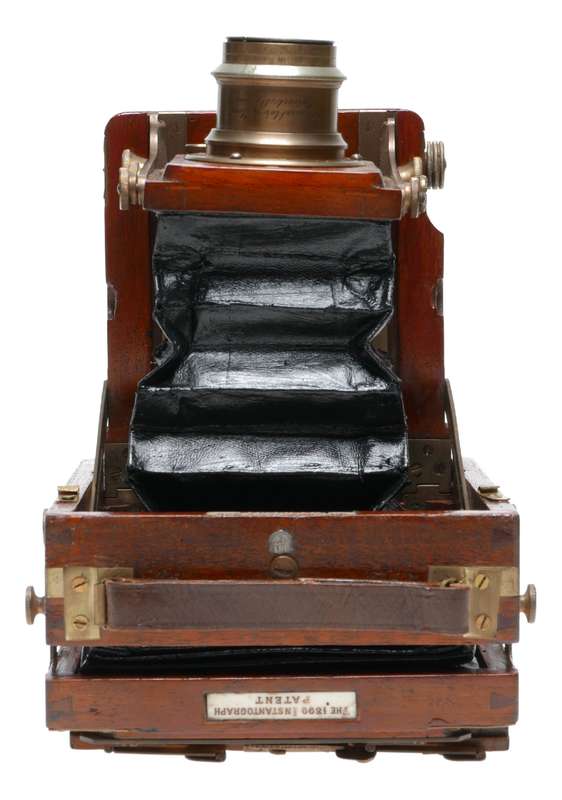 J.Lancaster 1899 BB Instantograph Wood 1/4 Plate Camera Brass Lens