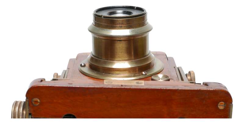 J.Lancaster 1899 BB Instantograph Wood 1/4 Plate Camera Brass Lens