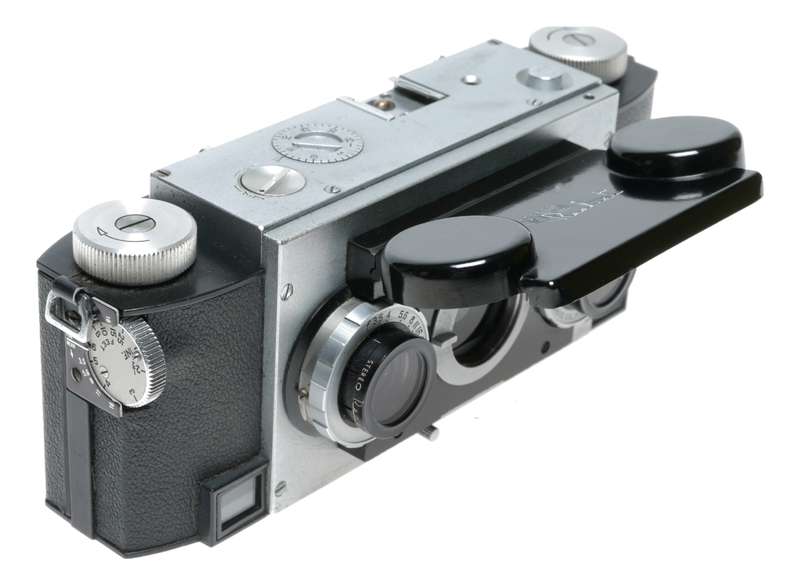 David White Realist Stereo Film Camera f3.5 Model 1041 in Pouch