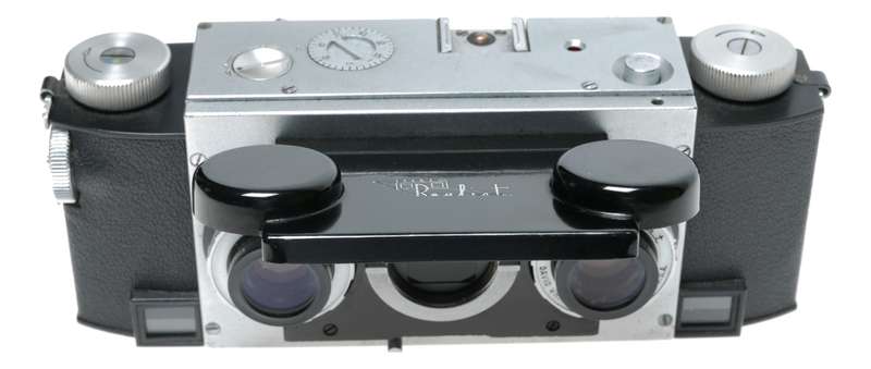 David White Realist Stereo Film Camera f3.5 Model 1041 in Pouch
