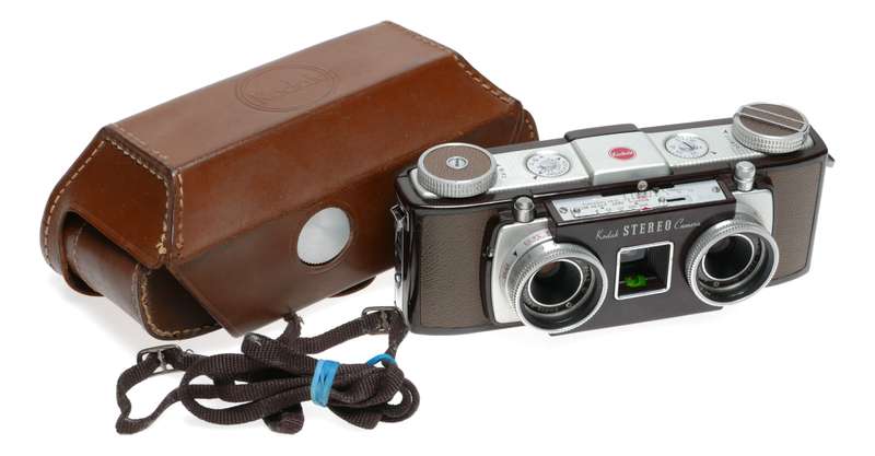Kodak Stereo 35 Bakelite 24x24 Camera Anaston 35mm f/3.5