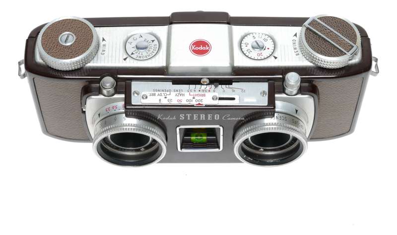 Kodak Stereo 35 Bakelite 24x24 Camera Anaston 35mm f/3.5