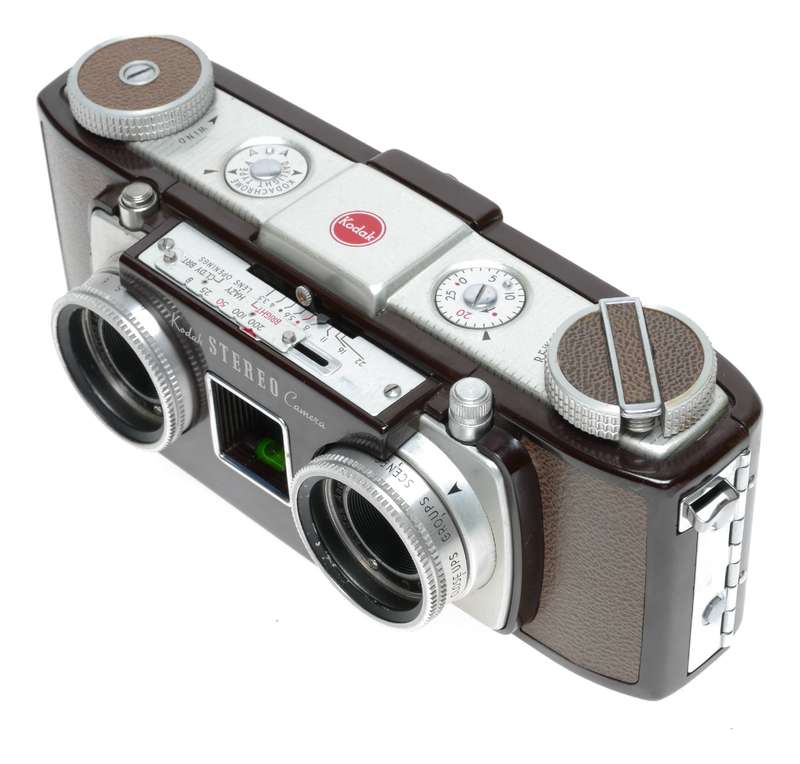 Kodak Stereo 35 Bakelite 24x24 Camera Anaston 35mm f/3.5