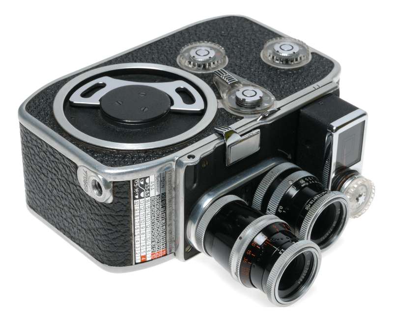 Bolex B8L Paillard 8mm Cine Movie Camera Yvar 2.8/36mm 1.8/13mm