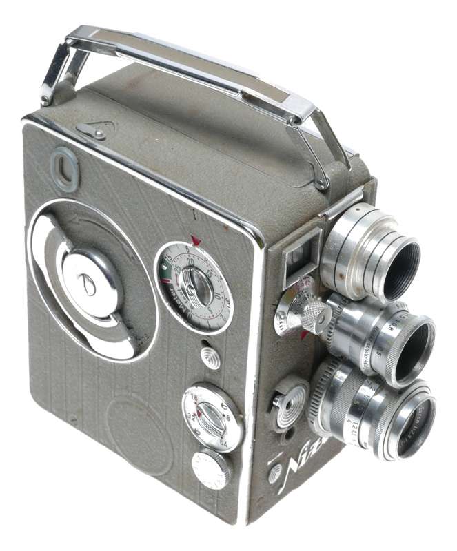 Nizo Heliomatic S2R 8mm Cine Movie Camera Grip Lenses Case