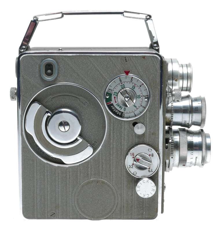 Nizo Heliomatic S2R 8mm Cine Movie Camera Grip Lenses Case