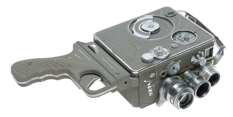 Nizo Heliomatic S2R 8mm Cine Movie Camera Grip Lenses Case
