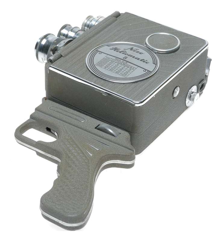 Nizo Heliomatic S2R 8mm Cine Movie Camera Grip Lenses Case