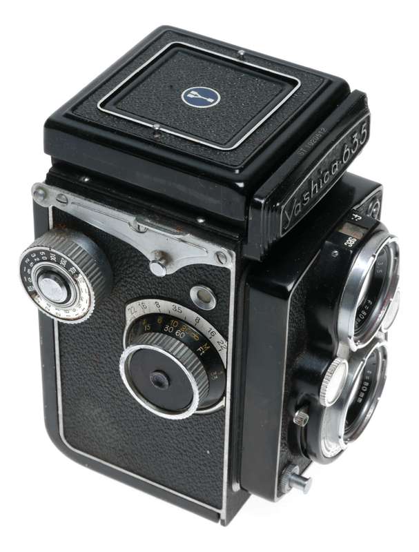 Yashica 635 TLR Camera 120 35mm Converter Yashikor 1:3.5 F=80mm