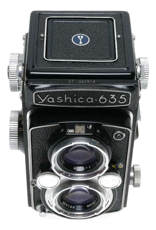 Yashica 635 TLR Camera 120 35mm Converter Yashikor 1:3.5 F=80mm