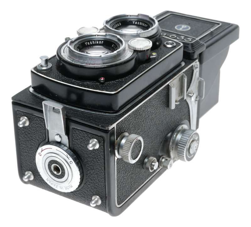 Yashica 635 TLR Camera 120 35mm Converter Yashikor 1:3.5 F=80mm
