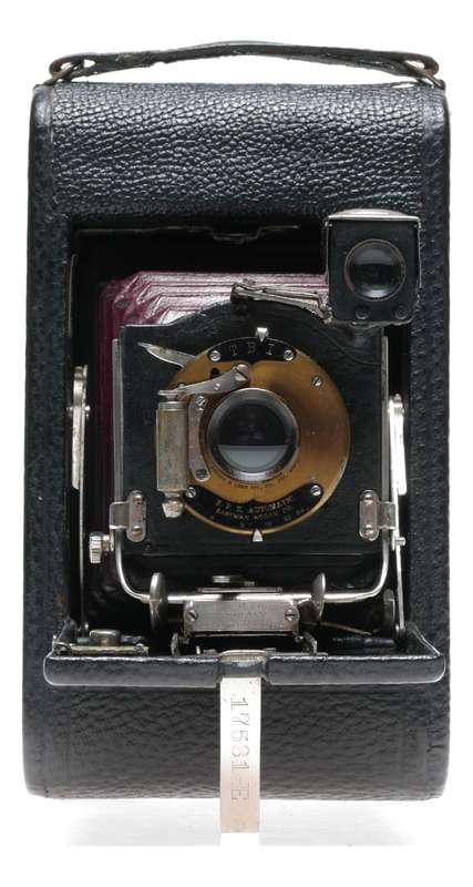 Kodak No.3 Folding Pocket Camera Model E2 Bausch Lomb Shutter