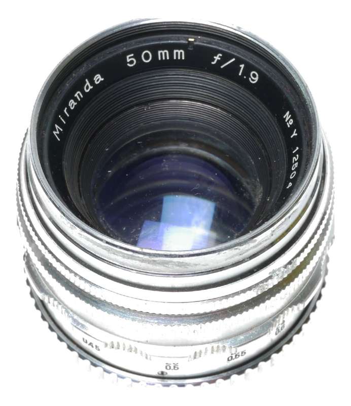 Miranda T 35mm Film SLR Camera Pentaprism Finder 1.9/50mm