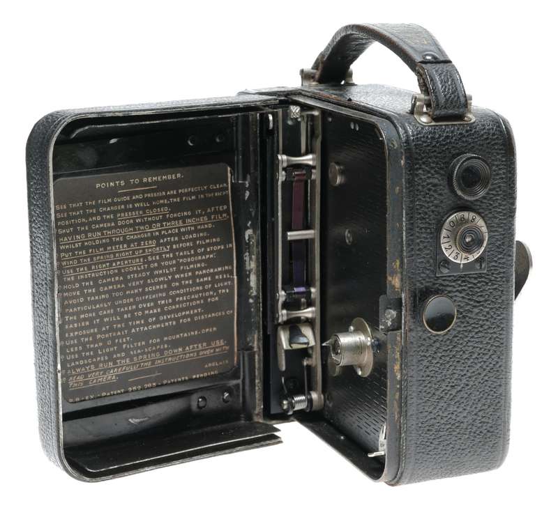 Pathescope Motocamera C.268 9.5 Film Cine Movie Camera Stellor F:3.5