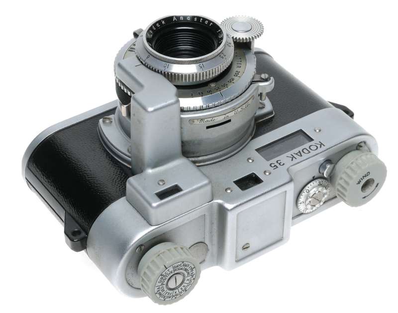 Kodak 35 Rangefinder 35mm Film Camera Anastar f:3.5/50 Flash Shutter