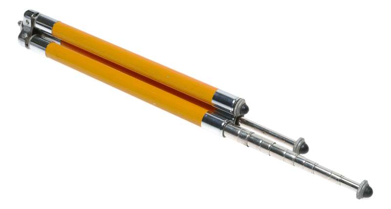 Universal Extendible Mini Table Tripod Chrome Yellow Retro Photography