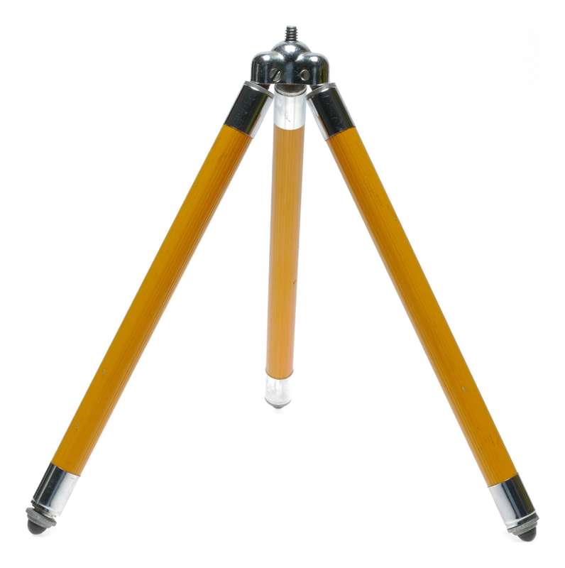 Universal Extendible Mini Table Tripod Chrome Yellow Retro Photography