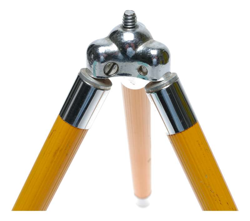 Universal Extendible Mini Table Tripod Chrome Yellow Retro Photography