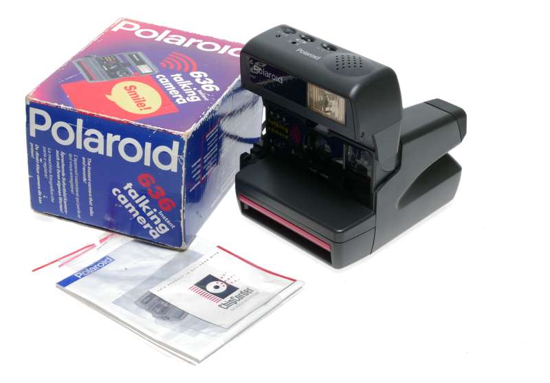 Polaroid 636 Instant Film Talking Camera in Original Box Instructions