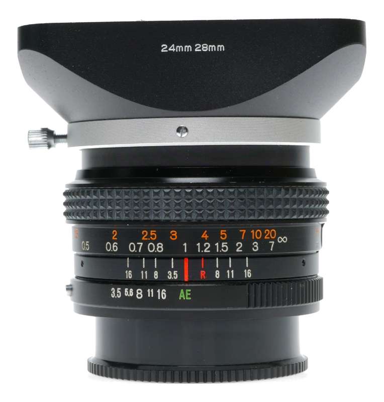 Konica Hexar AR 28mm F3.5 Wide Angle SLR Camera Lens Shade Hood