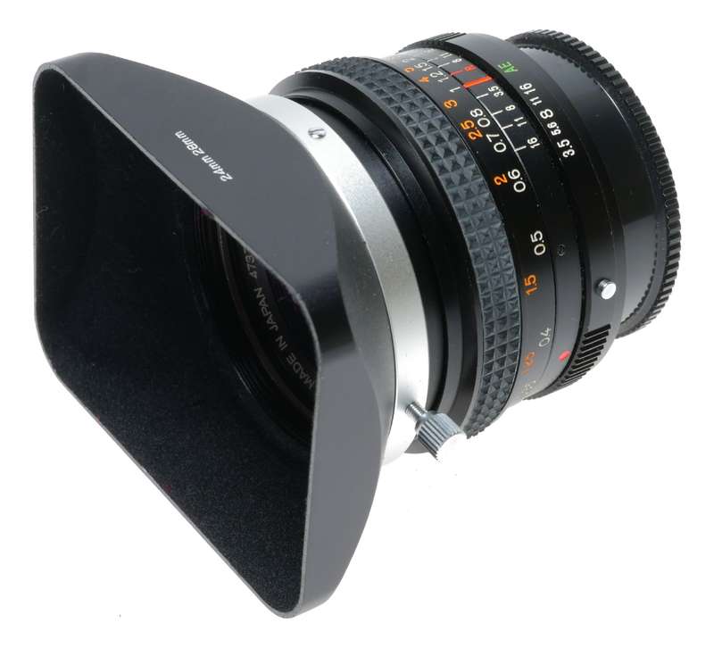 Konica Hexar AR 28mm F3.5 Wide Angle SLR Camera Lens Shade Hood