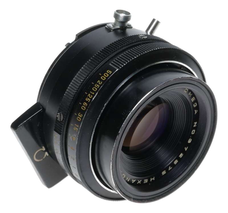 Koni-Omega Hexanon 1:3.5 f=90mm Vintage Press Camera Lens