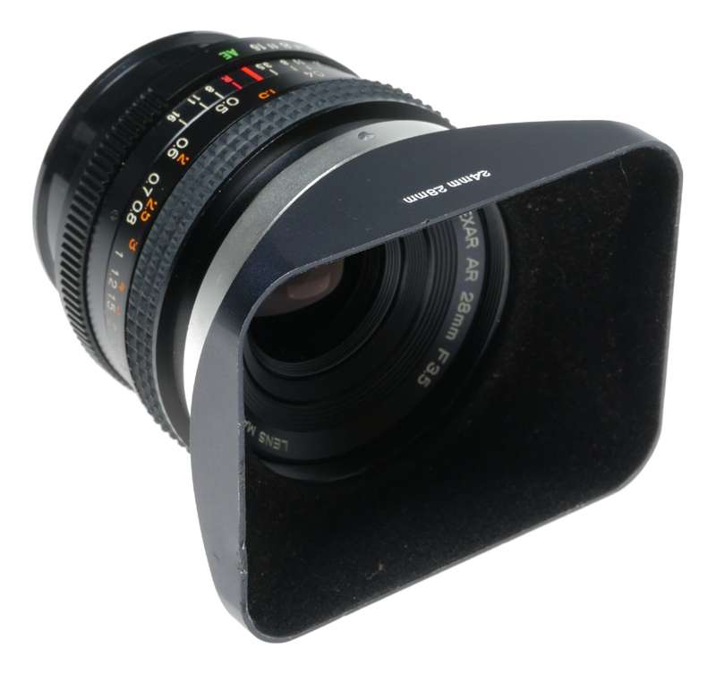 Konica Hexar AR 28mm F3.5 Wide Angle Lens Shade Hood
