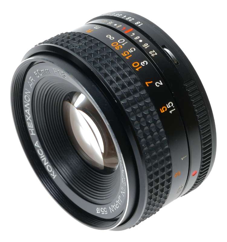 Konica Hexnaon AR 50mm 1.8 SLR Camera Prime Lens