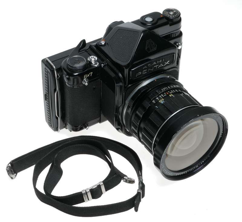 Asahi Pentax 6x7 Film Camera SMC Takumar 3.5/55 Polaroid Back