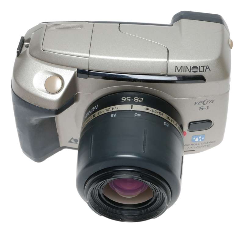 Minolta Vectis S1 APS SLR Film Camera 28-56 Zoom 80-240mm