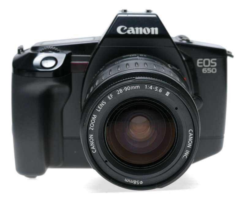 Canon EOS 650 Film Camera QD Back 28-90mm 1:4-5.6 Zoom EF Lens