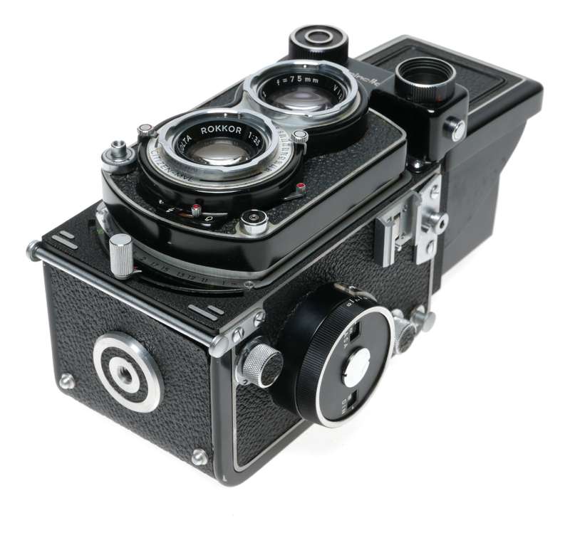 Minolta Autocord CdS 6x6 120 TLR Film Camera Rokkor 3.5/75
