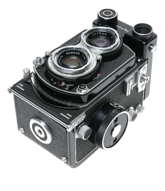 Minolta Autocord CdS 6x6 120 TLR Film Camera Rokkor 3.5/75