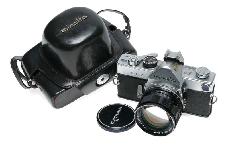 Minolta SR-7 35mm Film SLR Camera Auto-Rokkor PF 1.4/58mm