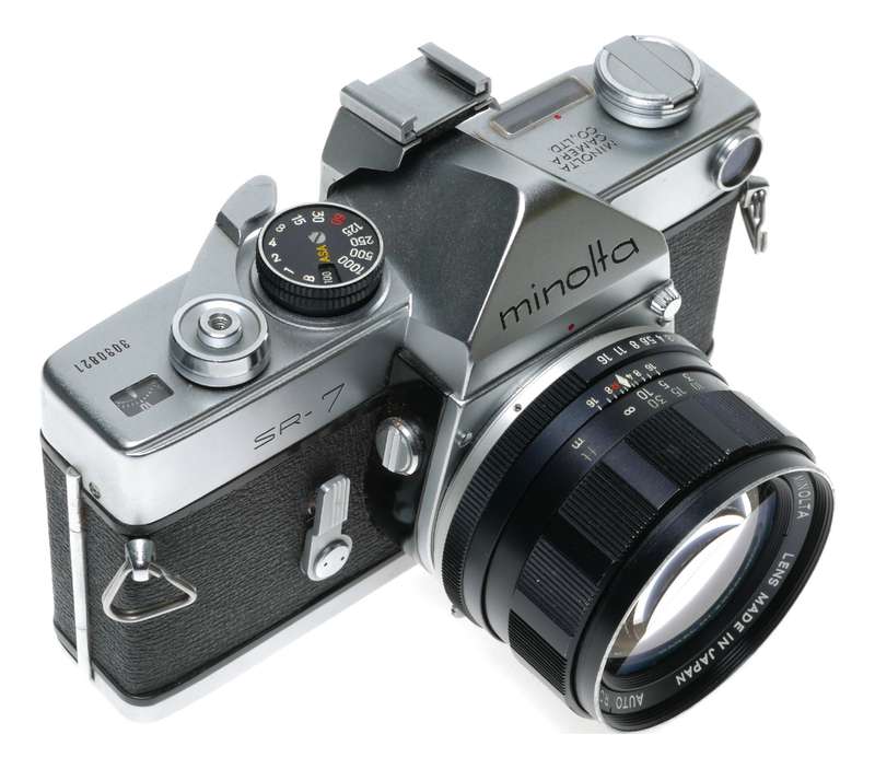 Minolta SR-7 35mm Film SLR Camera Auto-Rokkor PF 1.4/58mm