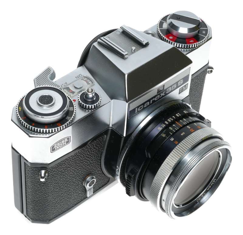 Zeiss Ikon Icarex 35S TM SLR Film Camera M42 Ultron 1.8/50