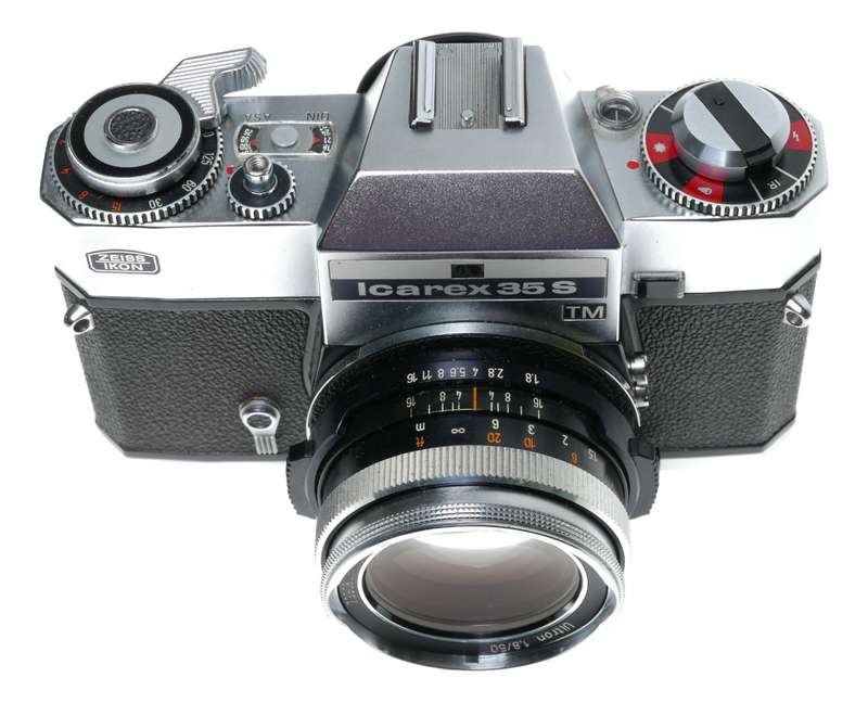 Zeiss Ikon Icarex 35S TM SLR Film Camera M42 Ultron 1.8/50