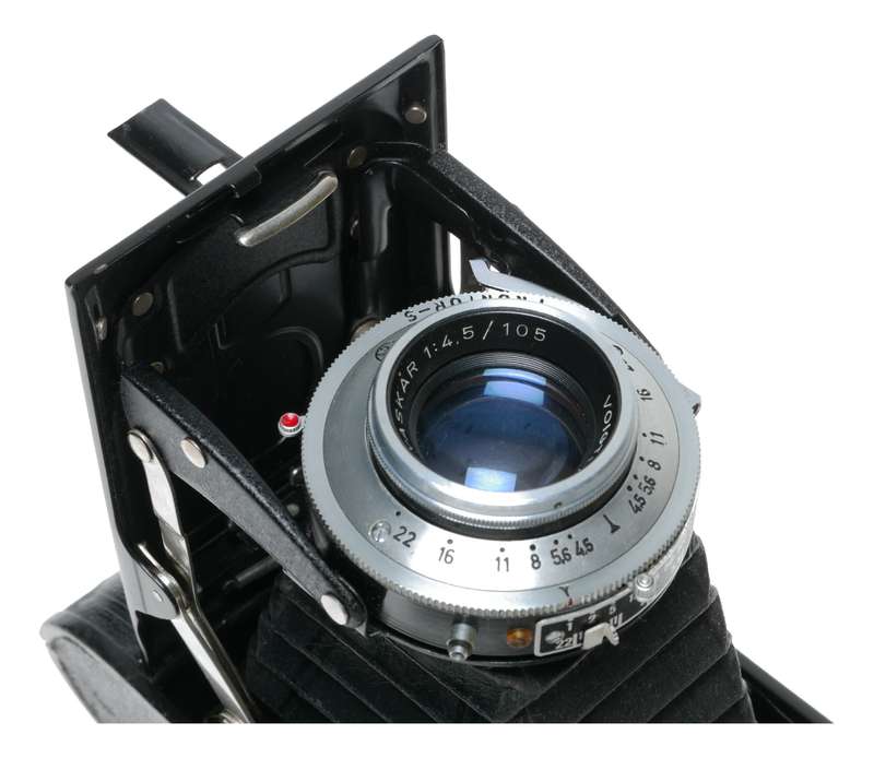 Voigtlander Bessa Dual Format Folding Camera Vaskar 4.5/105