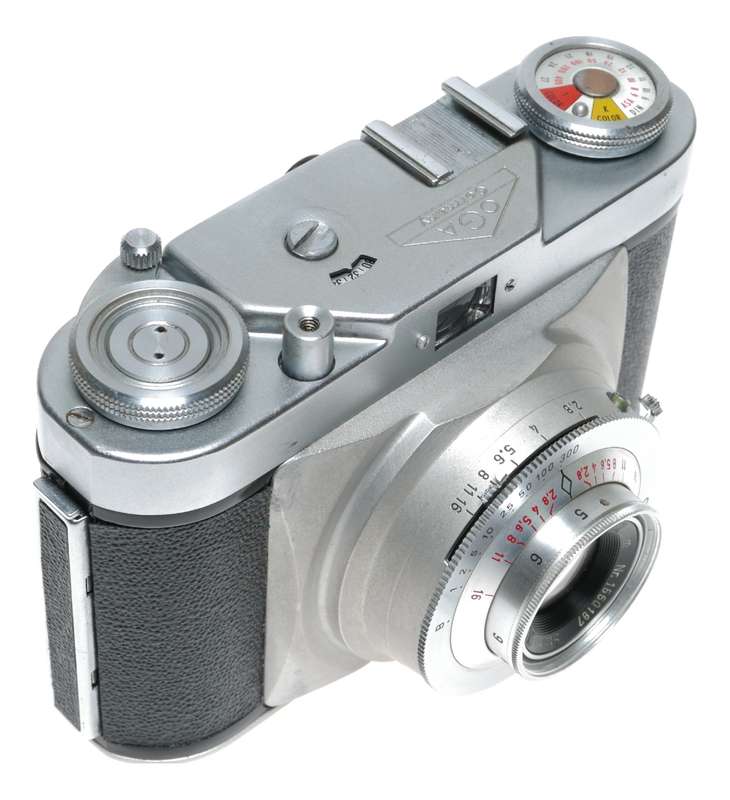 OGA Edixa 1 35mm Film Viewfinder Camera Steinheil Cassar 2.8/45 Rare