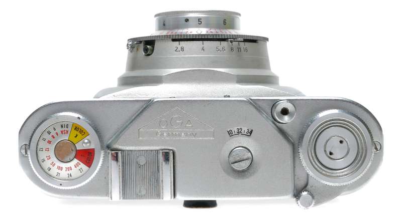 OGA Edixa 1 35mm Film Viewfinder Camera Steinheil Cassar 2.8/45 Rare